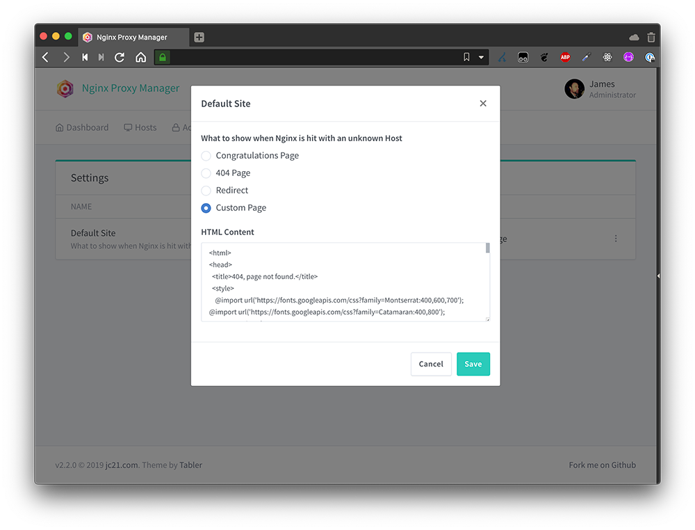 /bastion/nginx-proxy-manager/raw/commit/8b07a67133bf9d2ee80beeb40262d83d236b9e20/docs/.vuepress/public/screenshots/custom-settings.png